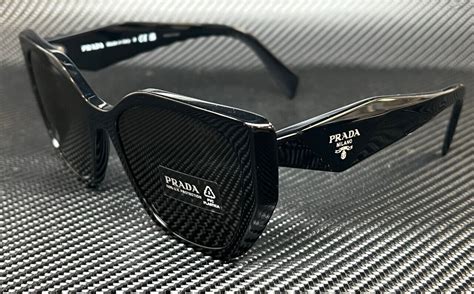 Prada PR 19ZS 55 Dark Grey & Black Sunglasses.